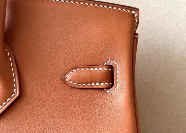 Hermès Birkin Swift CK37 Golden Brown Gold Hardware 25cm Full Handmade