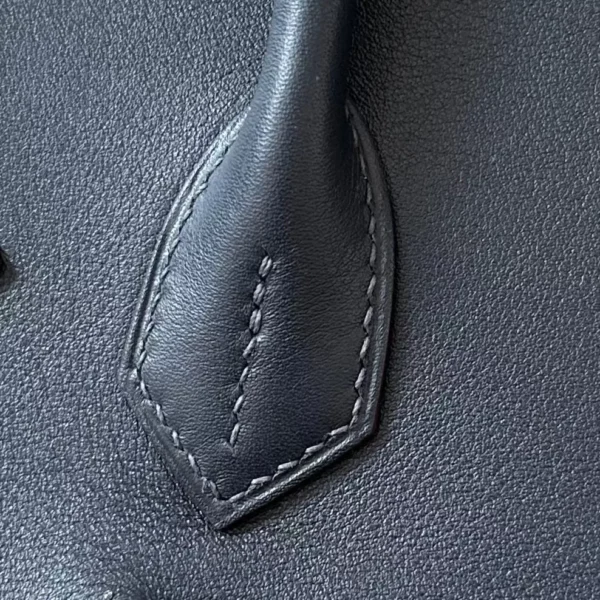 Hermès Birkin Swift 2S Deep Blue & CK89 Black & CK37 Golden Brown & OM Khaki & 08 Bright Blue Silver Hardware 30cm Full Handmade