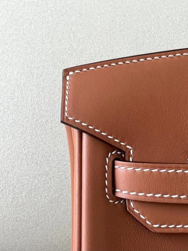 Hermès Birkin Swift CK37 Golden Brown Silver Hardware 25cm Full Handmade