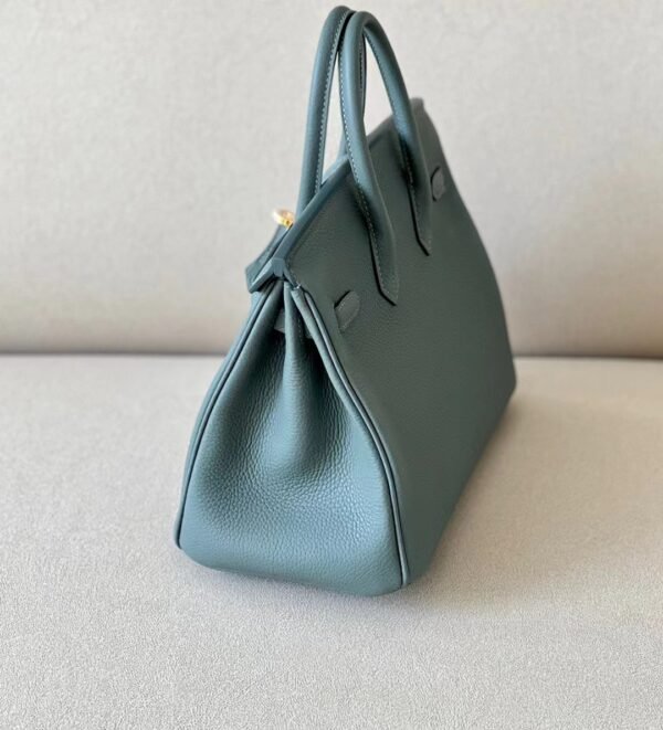 Hermès Birkin Togo 63 Almond green Gold Hardware 25cm Full Handmade