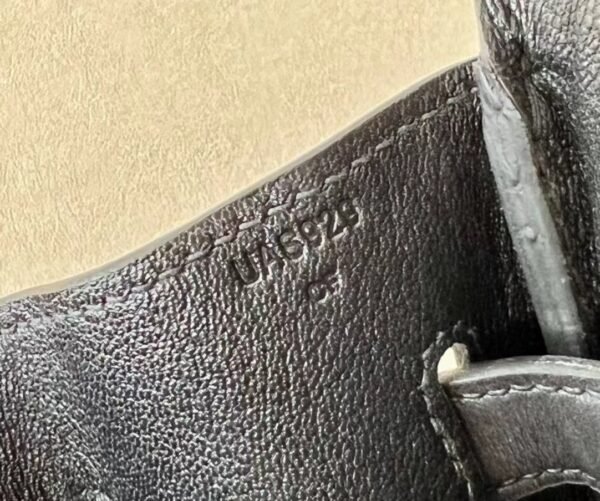 Hermès Birkin Swift & Canvas CK89 Black Silver Hardware 30cm Full Handmade