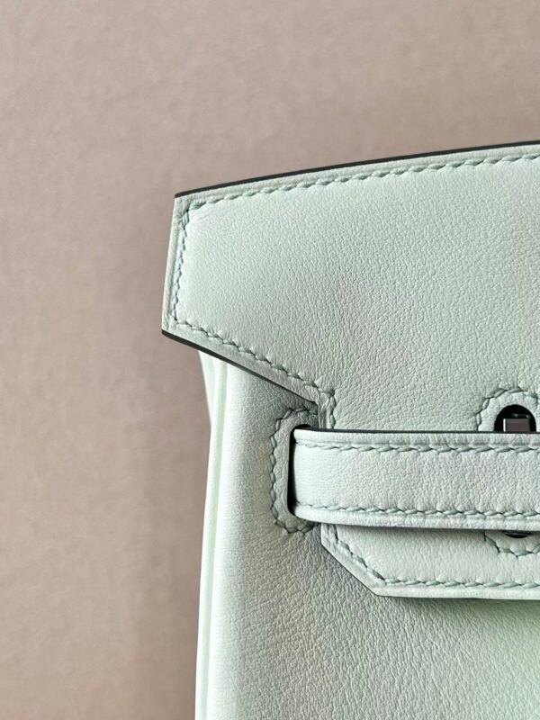 Hermes Birkin Swift 0S Light Green Silver Hardware 25cm Full Handmade