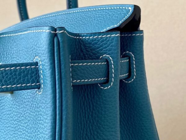 Hermès Birkin Togo 75 Denim blue Gold Hardware 25cm Full Handmade