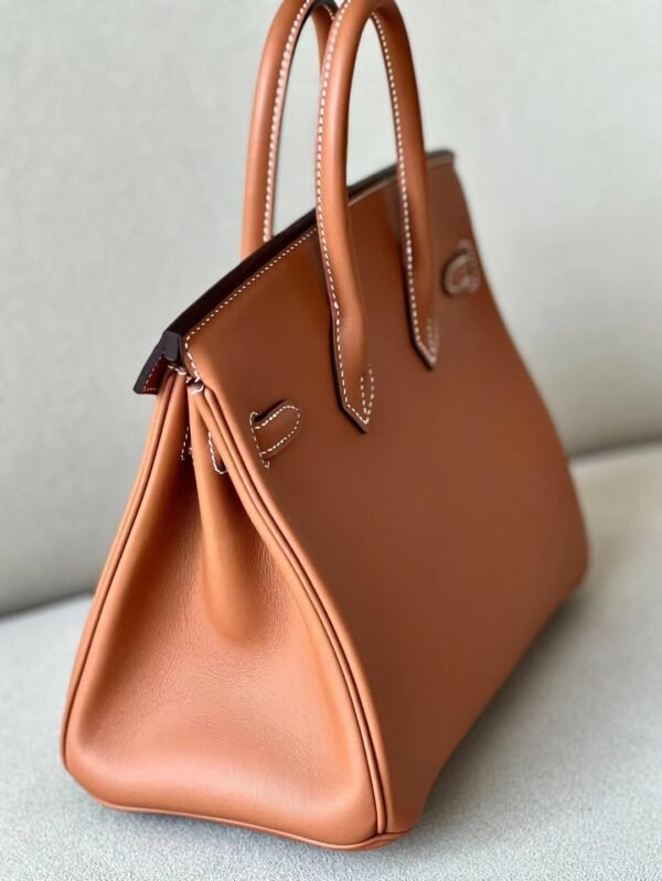 Hermès Birkin Swift CK37 Golden Brown Gold Hardware 25cm Full Handmade