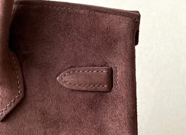 Hermes Birkin Chamois Leather Teddy brown Gold Hardware 25cm Full Handmade