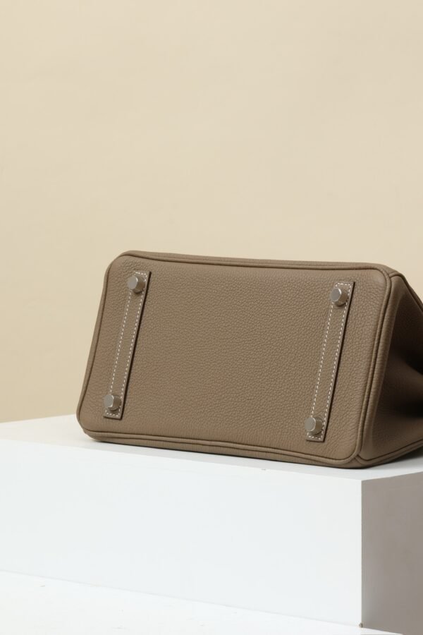 GPC Mode Birkin Togo Leather CK18 Etoupe Grey Silver Hardware 25cm Full Handmade