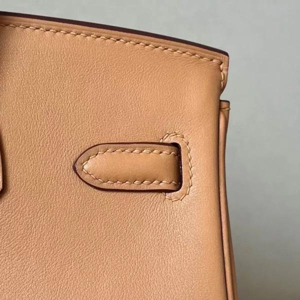 Hermès Birkin Swift 4B Biscuit Khaki Silver Hardware 25cm Full Handmade