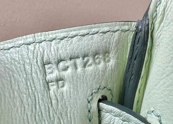 Hermes Birkin Swift 0S Light Green Silver Hardware 25cm Full Handmade