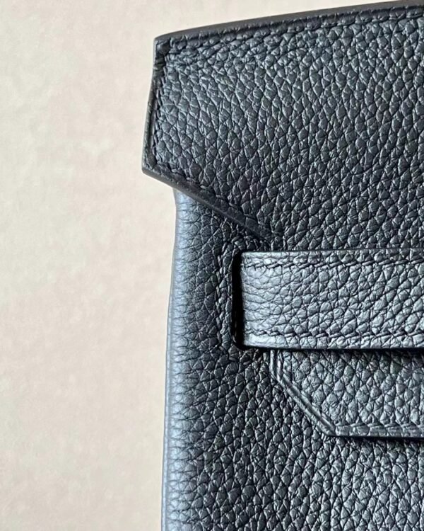 Hermes Birkin Chrome hearts Togo Black Silver Hardware 30cm Full Handmade