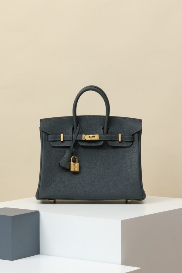 8a277a1f9494c05 GPC Mode Birkin Togo Leather H0 Deep Grey Gold Hardware 25cm Full Handmade