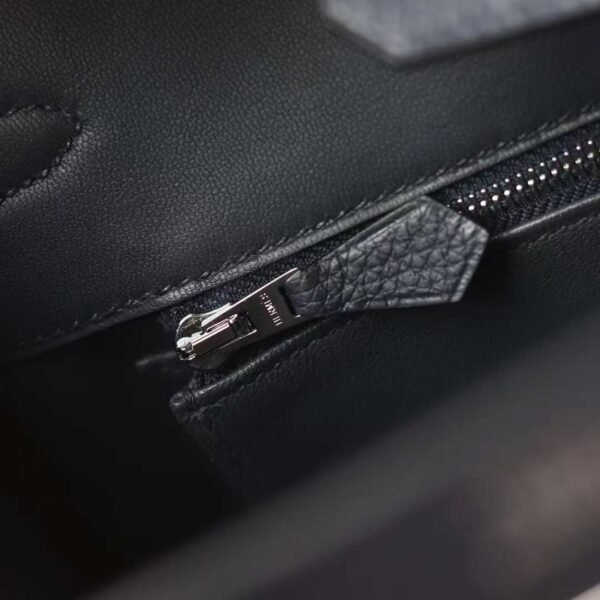 8a80ee74194b836 GPC Mode Birkin Togo Leather 2Z Deep Blue Silver Hardware 25cm Full Handmade