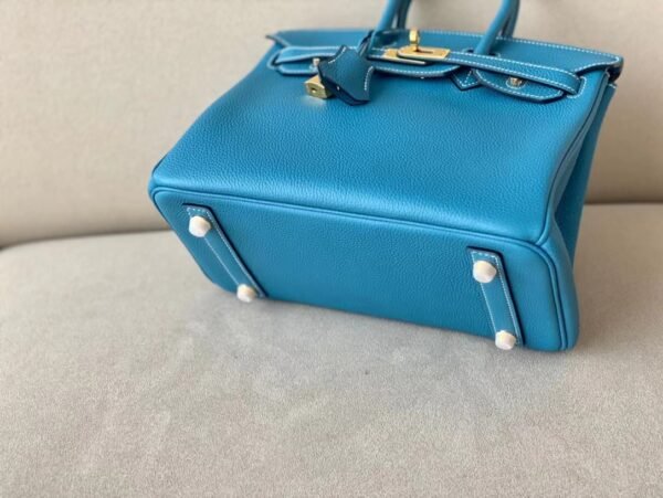 Hermès Birkin Togo 75 Denim blue Gold Hardware 25cm Full Handmade