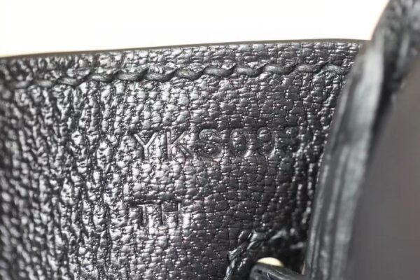 Hermès Birkin togo & Niloticus Black Gold Hardware 25cm Full Handmade