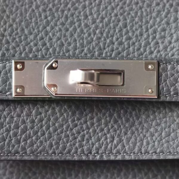 8e7e2aa0bc4664f GPC Mode Birkin TC Leather CK84 Gris fonce Grey Silver Hardware 40cm Full Handmade
