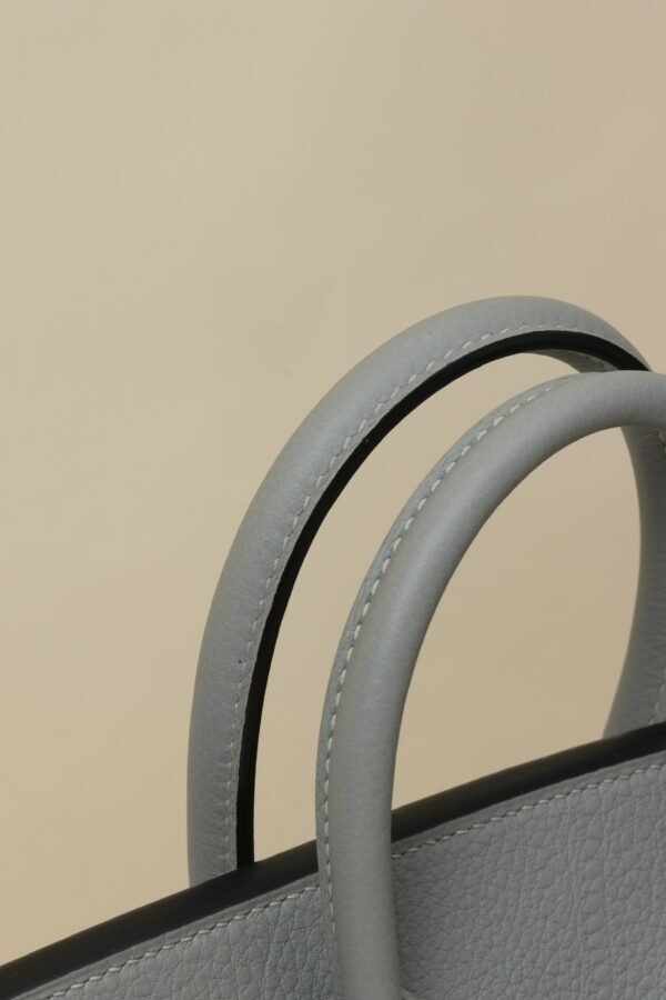 8f037f189d8844e GPC Mode Birkin Togo Leather 4Z Gull grey Silver Hardware 25cm Full Handmade