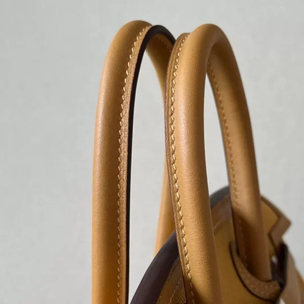 Hermès Birkin Canvas & Swift 2S Sesame yellow Silver Hardware 25cm Full Handmade