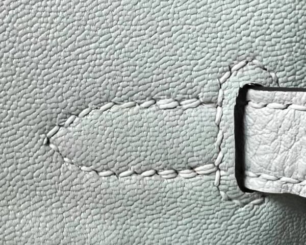 Hermès Birkin Togo 0V Crystal grey Gold Hardware 25cm Full Handmade