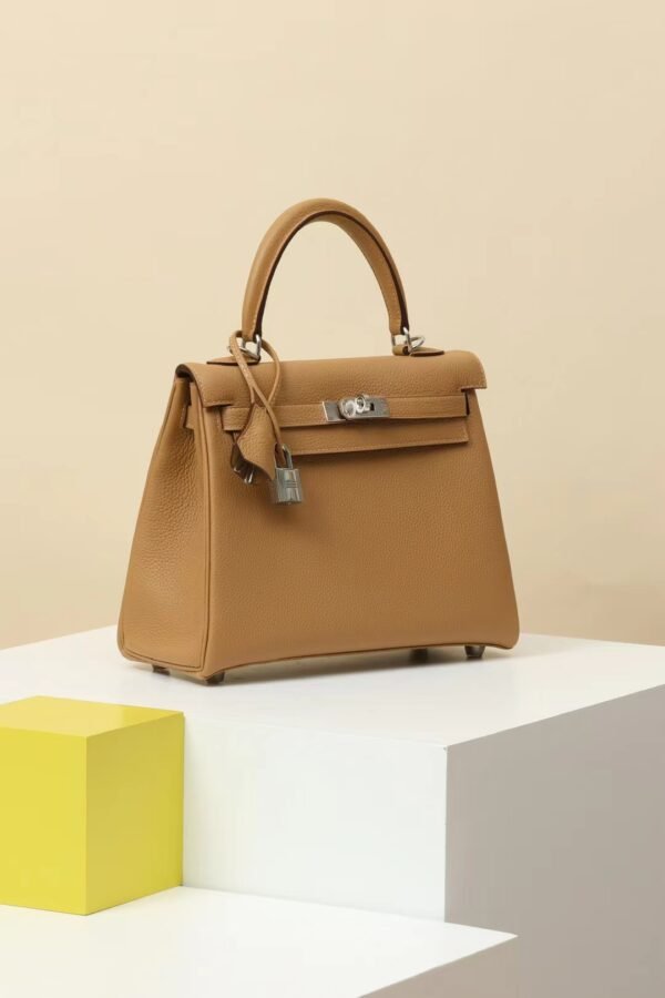 GPC Mode Birkin Togo OM Tea Khaki Silver Hardware 25cm Full Handmade