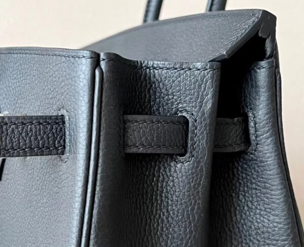 Hermes Birkin Togo CK18 Black Gold Hardware 25cm Full Handmade