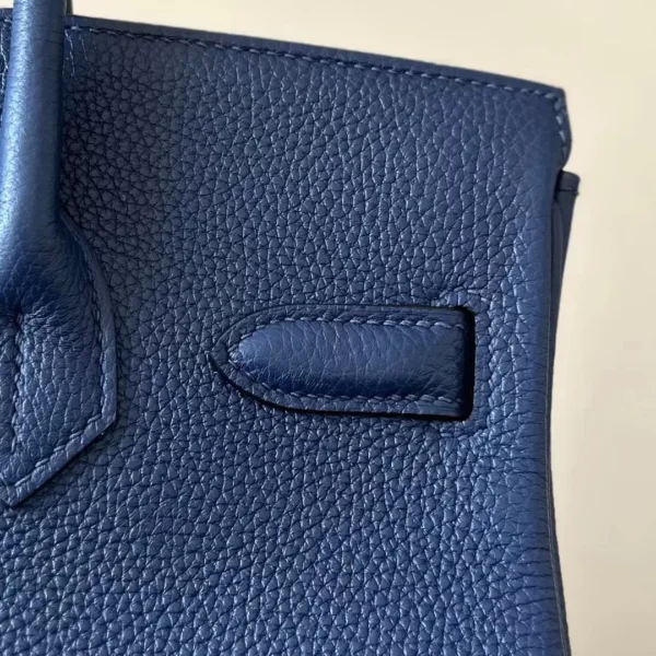 Hermès Birkin Togo 73 Gem Blue Gold Hardware 30cm Full Handmade