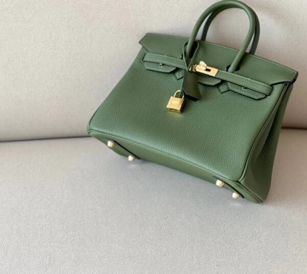 Hermes Birkin Togo Green Gold Hardware 25cm Full Handmade