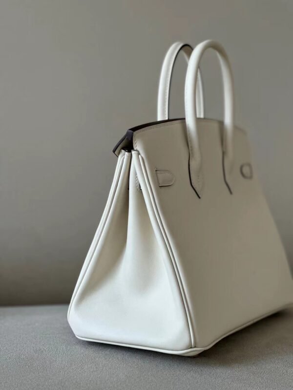 Hermès Brikin Swift I2 Creamy White Gold Hardware 25cm Full Handmade