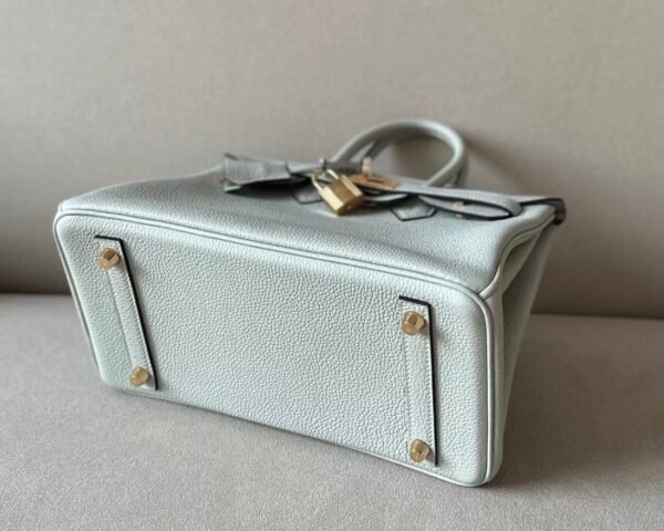 Hermès Birkin Togo 0V Crystal grey Gold Hardware 25cm Full Handmade