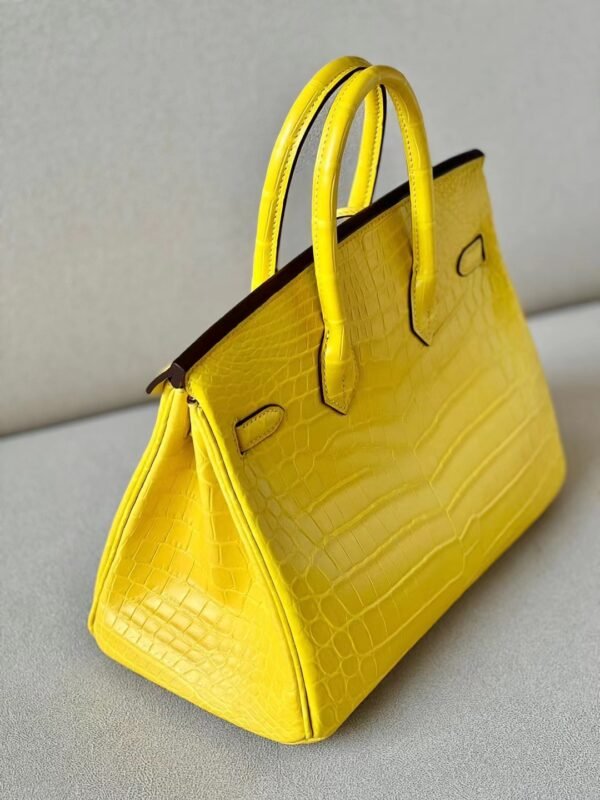 Hermes Birkin Matte Niloticus crocodile M9 calendula Yellow Gold Hardware 25cm Full Handmade