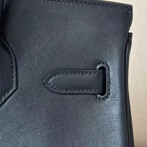 GPC Mode Birkin Swift CK89 Black Silver Hardware 30cm Full Handmade