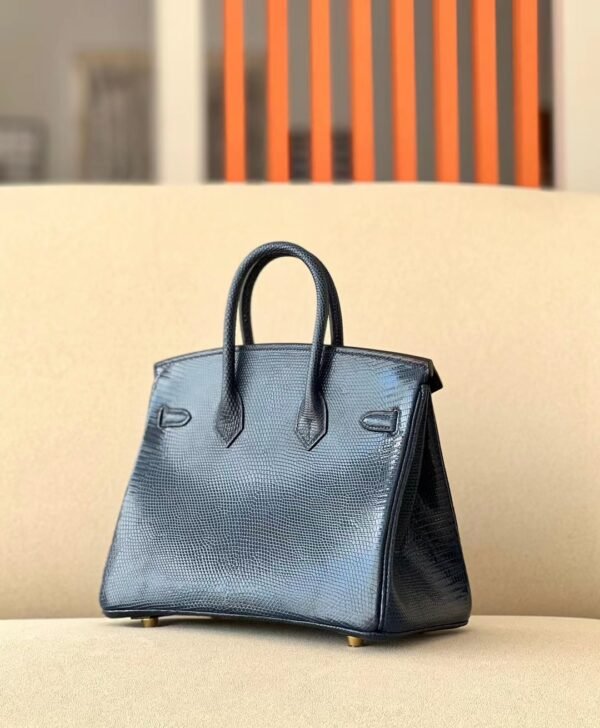 Hermes Birkin Lizard 73 gem blue Gold Hardware 25cm Full Handmade