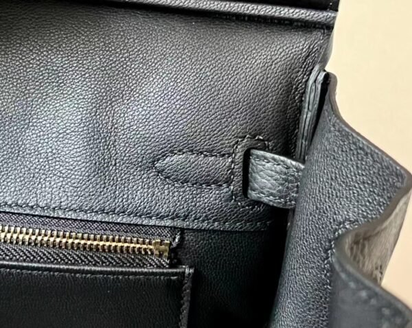 Hermes Birkin Togo CK18 Black Gold Hardware 25cm Full Handmade