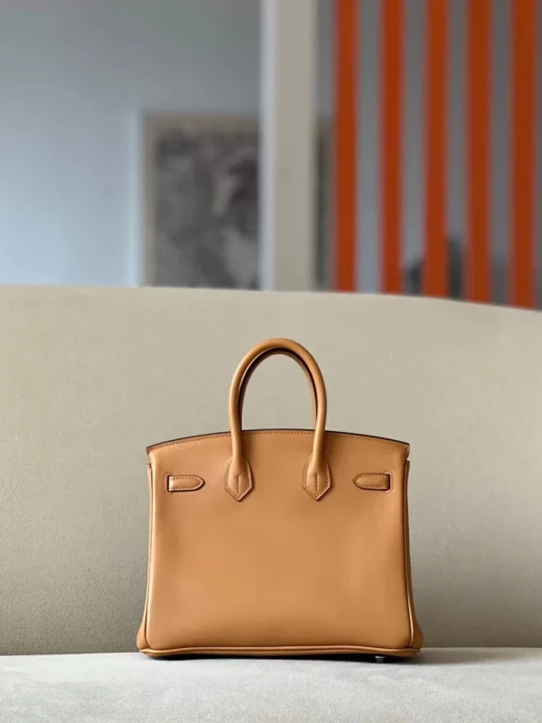 Hermès Birkin Swift 4B Biscuit Khaki Silver Hardware 25cm Full Handmade