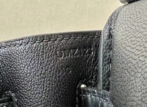 Hermes Birkin Togo & Matte Alligator CK89 Black Gold Hardware 25cm Full Handmade