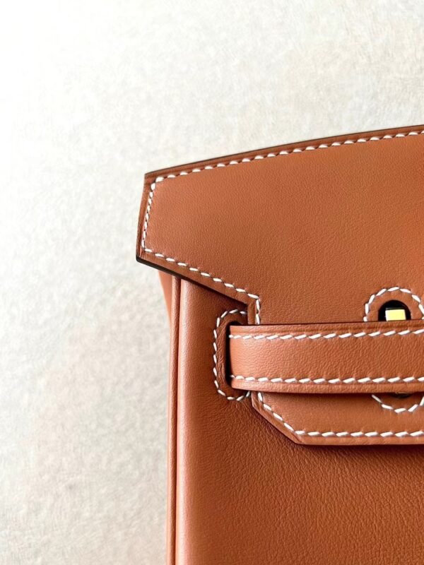 Hermès Birkin Swift CK37 Golden Brown Gold Hardware 25cm Full Handmade