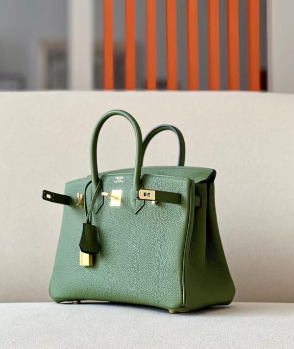 Hermes Birkin Togo Green Gold Hardware 25cm Full Handmade