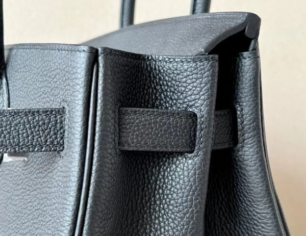 Hermes Birkin Chrome hearts Togo Black Silver Hardware 30cm Full Handmade