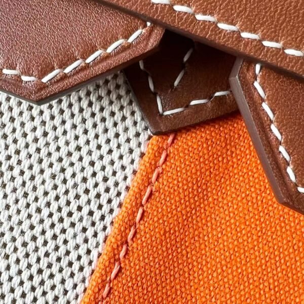 Hermes Birkin GARGO Canvas & Barenia CK37 Golden Brown Gold Hardware 35cm Full Handmade