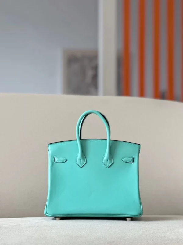 Hermès Birkin Swift 3P Macaron blue Gold Hardware 25cm Full Handmade