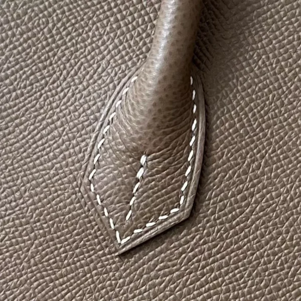 Hermes Birkin Epsom CK18 Etoupe Grey Gold Hardware 25cm Full Handmade