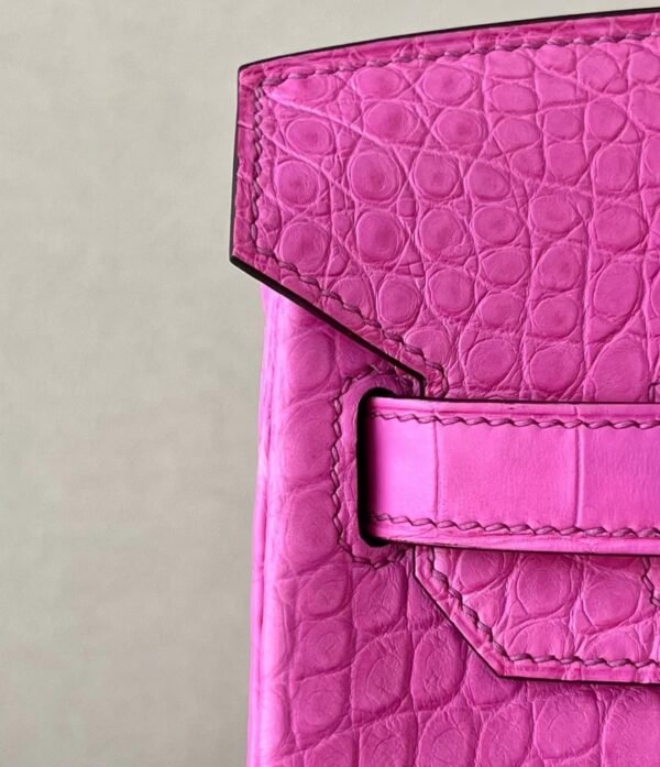Hermès Birkin Matte Alligator crocodile 5R Rose Pink Silver Hardware 30cm Full Handmade