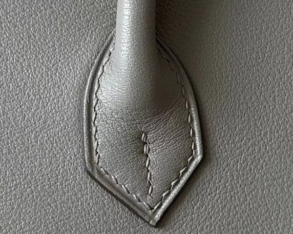 Hermès Brikin Swift 0L medium grey Silver Hardware 25cm Full Handmade