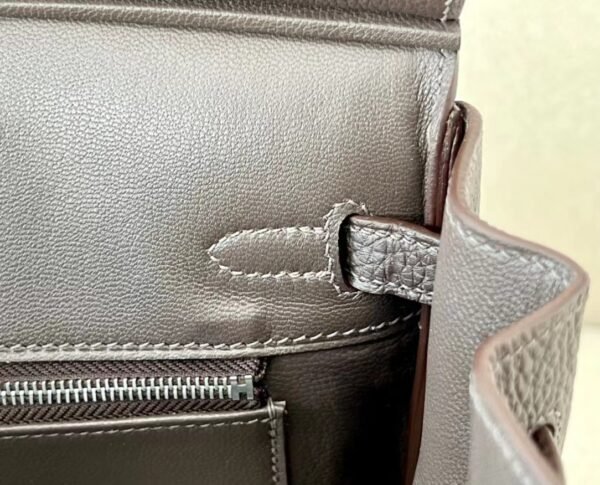 Hermes Birkin Togo Black Silver Hardware 25cm Full Handmade