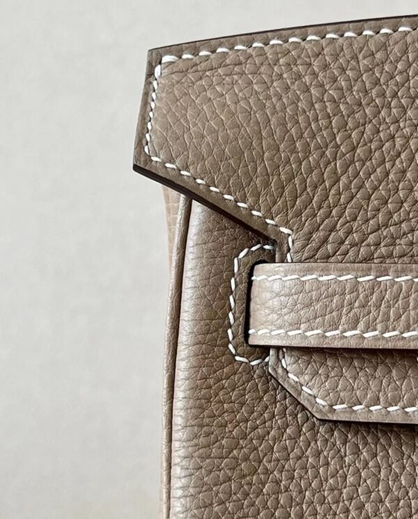 Hermes Birkin Togo CK18 Etoupe Grey Gold Hardware 25cm Full Handmade