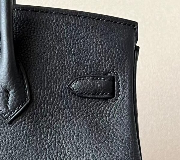 Hermes Birkin Togo CK18 Black Gold Hardware 25cm Full Handmade