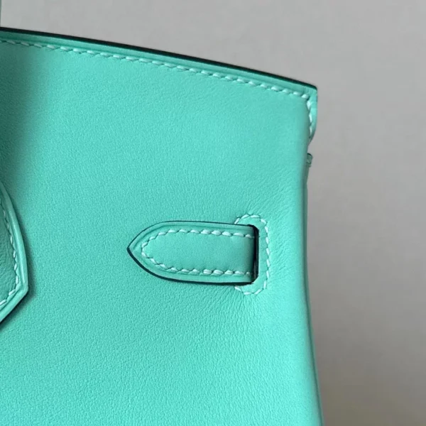 Hermès Birkin Swift 3P Macaron blue Gold Hardware 25cm Full Handmade