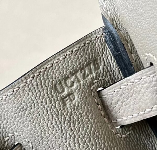 Hermes Birkin Togo Griss Silver Hardware 25cm Full Handmade