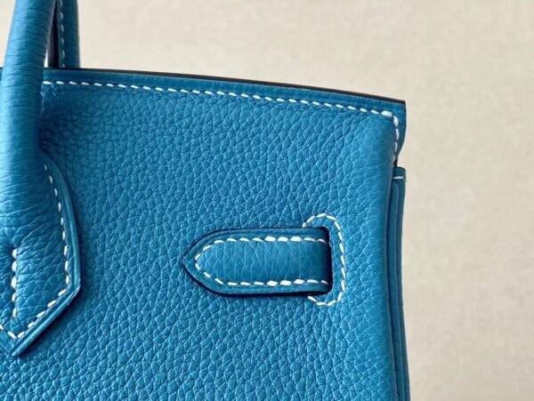 Hermès Birkin Togo 75 Denim blue Gold Hardware 25cm Full Handmade