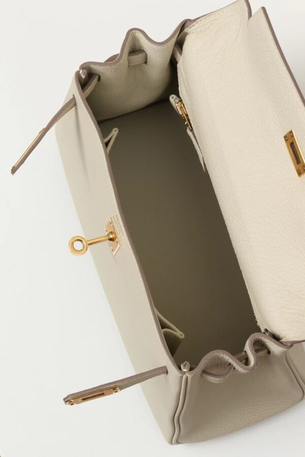 GPC Mode Birkin Togo CC10 Cream White Gold Hardware 25cm Full Handmade