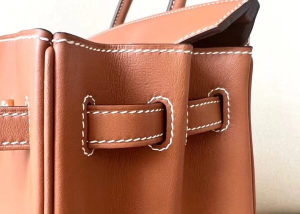 Hermes Birkin jonathan CK37 Golden Brown Gold Hardware 25cm Full Handmade