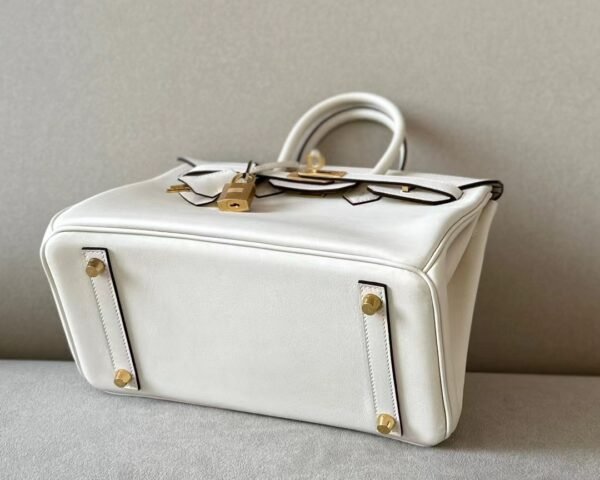 Hermès Brikin Swift I2 Creamy White Gold Hardware 25cm Full Handmade